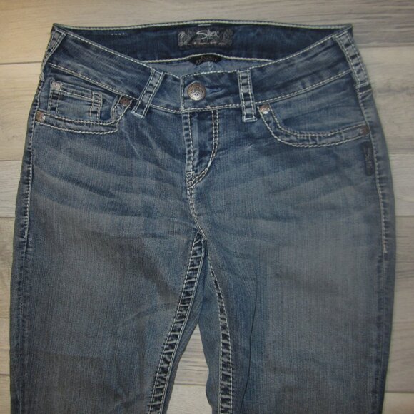 Embroidered Silver Jeans - Picture 3 of 7